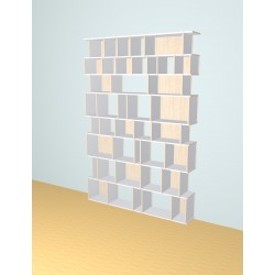 Boekenkast op maat  (H251cm - B172 cm)