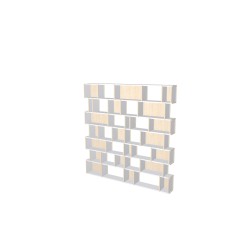 Boekenkast op maat  (H180cm - B180 cm)