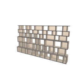 Boekenkast op maat  (H190cm - B350 cm)