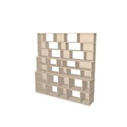 Boekenkast op maat  (H200cm - B200 cm)