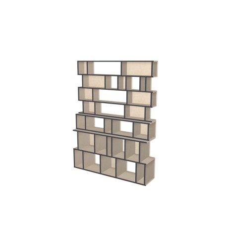 Boekenkast op maat  (H199cm - B150 cm)