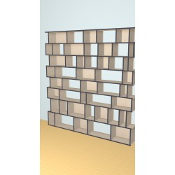 Boekenkast op maat  (H234cm - B225 cm)