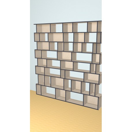 Custom bookcase  (H234cm - W225 cm)