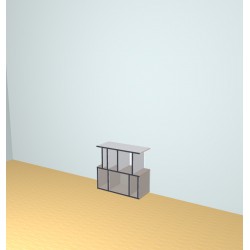 Boekenkast op maat  (H73cm - B80 cm)