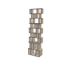 Boekenkast op maat  (H253cm - B75 cm)