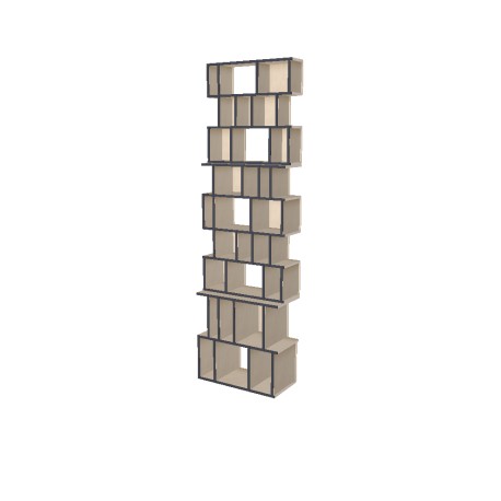 Custom bookcase  (H253cm - W75 cm)