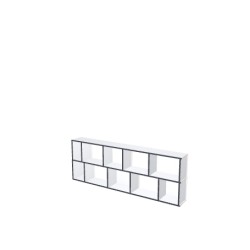 Boekenkast op maat  (H73cm - B205 cm)