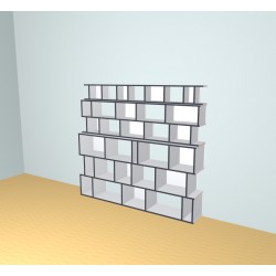 Boekenkast op maat  (H190cm - B210 cm)