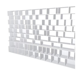 Boekenkast op maat  (H254cm - B417 cm)