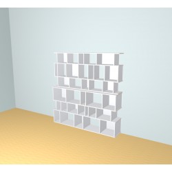 Boekenkast op maat  (H191cm - B185 cm)