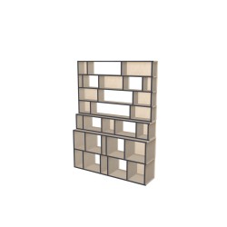 Boekenkast op maat  (H199cm - B150 cm)