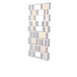 Boekenkast op maat  (H281cm - B120 cm)