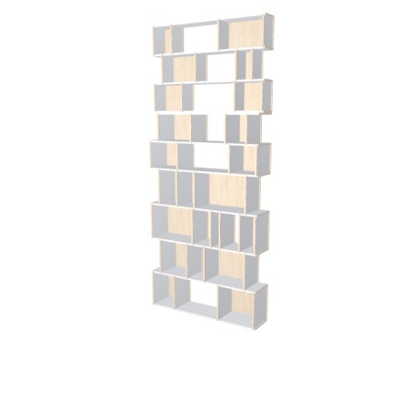 Boekenkast op maat  (H281cm - B120 cm)