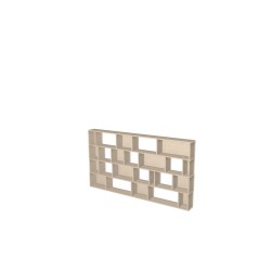 Boekenkast op maat  (H109cm - B200 cm)