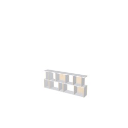 Boekenkast op maat  (H73cm - B180 cm)