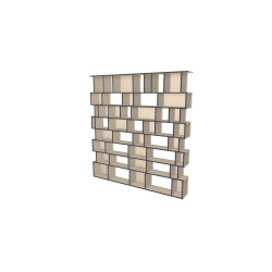 Boekenkast op maat  (H234cm - B225 cm)