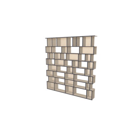 Boekenkast op maat  (H234cm - B225 cm)