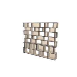Boekenkast op maat  (H203cm - B230 cm)