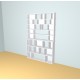 Boekenkast op maat  (H239cm - B155 cm)