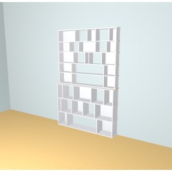 Boekenkast op maat  (H239cm - B155 cm)