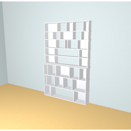 Meuble Bibliothèque sur-mesure (H239cm - L155 cm)