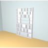 Custom bookcase  (H239cm - W155 cm)