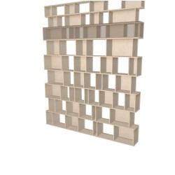 Boekenkast op maat  (H294cm - B240 cm)