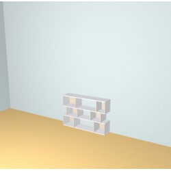 Boekenkast op maat  (H79cm - B120 cm)