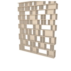 Boekenkast op maat  (H297cm - B240 cm)