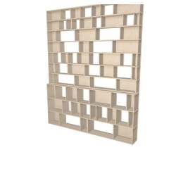 Boekenkast op maat  (H293cm - B240 cm)
