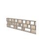 Boekenkast op maat  (H109cm - B350 cm)