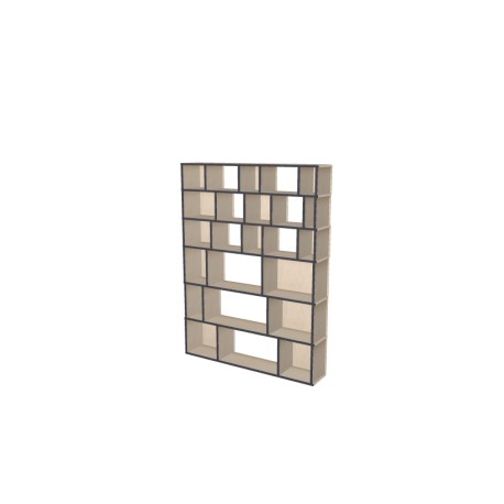 Boekenkast op maat  (H188cm - B140 cm)