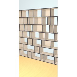 Boekenkast op maat  (H252cm - B292 cm)