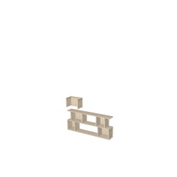 Meuble Bibliothèque sur-mesure (H121cm - L115 cm)