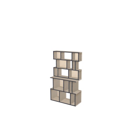 Boekenkast op maat  (H153cm - B90 cm)