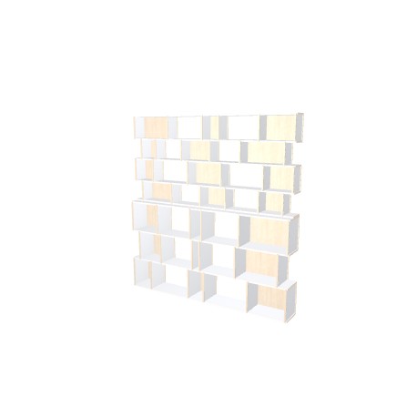 Boekenkast op maat  (H212cm - B206 cm)