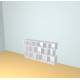 Boekenkast op maat  (H100cm - B186 cm)