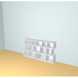 Boekenkast op maat  (H100cm - B186 cm)