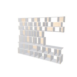 Custom bookcase  (H224cm - W280 cm)