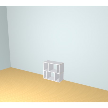 Custom bookcase  (H73cm - W80 cm)