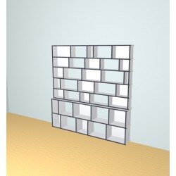 Custom bookcase  (H203cm - W200 cm)
