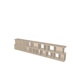 Custom bookcase  (H73cm - W350 cm)