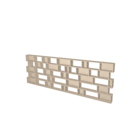 Custom bookcase  (H121cm - W350 cm)