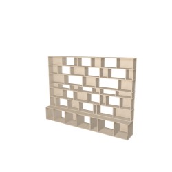 Custom bookcase  (H182cm - W249 cm)