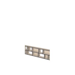 Custom bookcase  (H49cm - W310 cm)