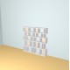 Custom bookcase  (H153cm - W150 cm)