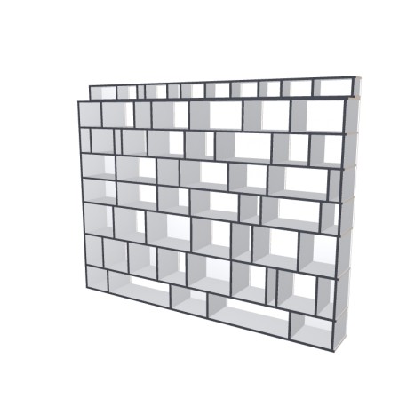 Custom bookcase  (H224cm - W285 cm)