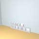 Custom bookcase  (H100cm - W234 cm)