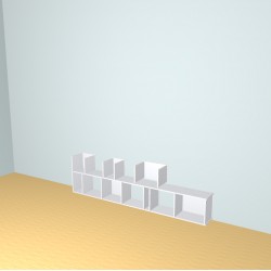 Custom bookcase  (H100cm - W234 cm)