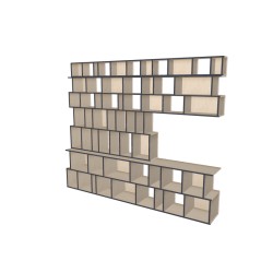 Custom bookcase  (H230cm - W280 cm)